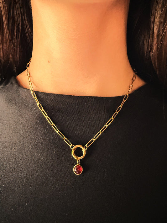 Circle Charm Necklace